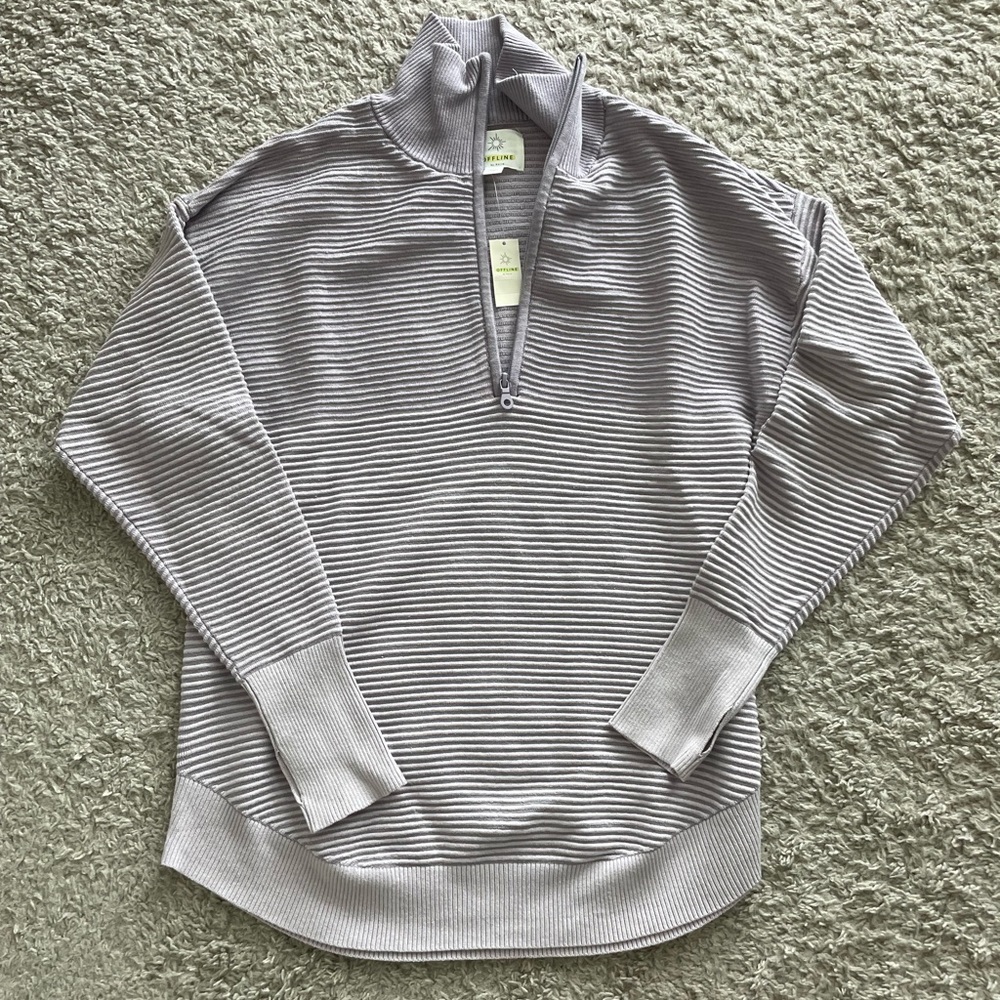 NWT Aerie offline ribbed pullover small